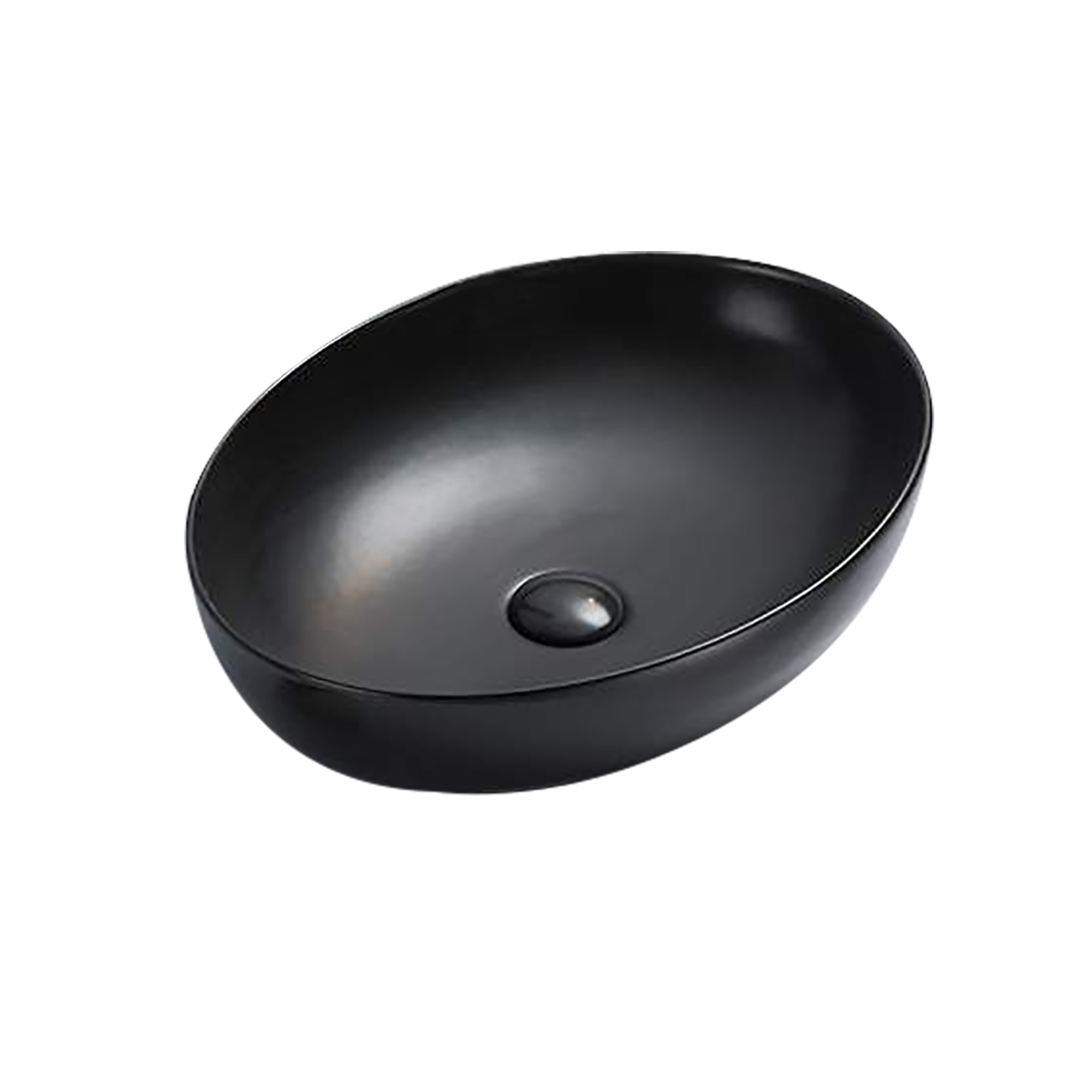 Basin Flavio CT Portland Black 520x395mm | EuroBath